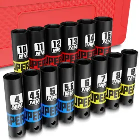 UST289 AIOURX Drive Impact Socket Set