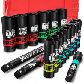 UST301 AIOURX Drive Impact Socket Set