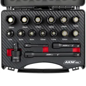 TT-3-8-17 AKM TOOL Drive Magnetic Impact Socket Set