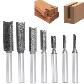 US-AKRB071401ZD AKYLIN Straight Router Bit Set Shank Cutting