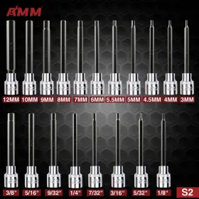 YMX020 AMM Drive Allen Hex Socket Set #2