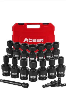 2116-18 AOBEN Impact Socket Set Swivel