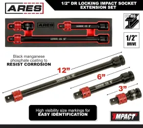 27098 ARES Drive Locking Impact Socket #2