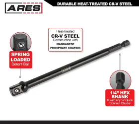 70387 ARES Drive Impact Socket Adapter Set Turn #3