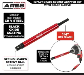 70000 ARES Impact Socket Adapter Set #3