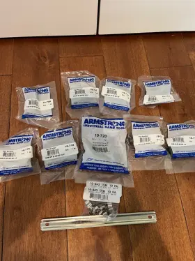 19-895 ARMSTRONG Impact Socket Set Rail Laser Nos