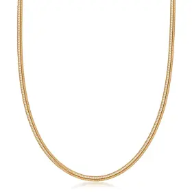 SNAKE3MM-16 BARZEL Flat Herringbone Snake Chain Necklace