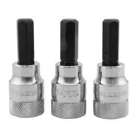 HB0516-3S BRAZEN Bzt Hex Bit Socket Allen Driver Pack Drive