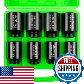 B0F7F3GFJB BUYROBUS Impact Socket Set Drive Axle Nut