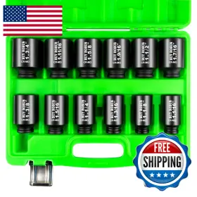 B0FLYMHQJW BUYROBUS Drive Impact Socket Set Spindle Axle Nut
