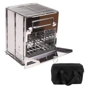 200CX83A CAMPMAX Folding Camping Wood Stove Cooking