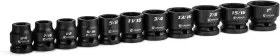 55430 CAPRI TOOLS Drive Stubby Impact Socket Set