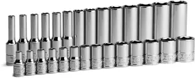 CP6PTSOCKETSETS14 CAPRI TOOLS Drive Socket Set Shallow