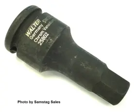 25802-22 CARL WALTER Solid Drive Impact Hex Bit
