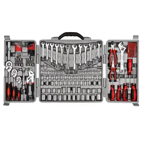 Cartman B0871wy8dq 205 Piece Ratchet Wrench Tool Set 1/4 3/8 1/2 Drive Sae/metric Sockets