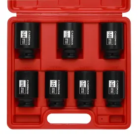 B07MB2J487 CASOMAN Drive Spindle Axle Nut Impact Socket Set