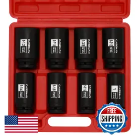 Casoman B086vzngx8 3/4 Drive Deep Impact Socket Set 8 Piece Sae Sizes 1-inch To