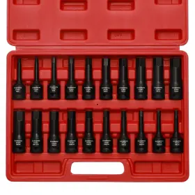 B08D38YJMZ CASOMAN Drive Master Impact Hex Bit Set Steel