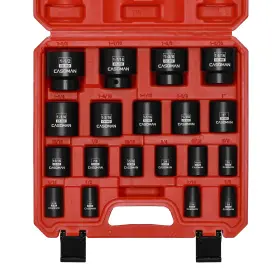 B09GJJK8F2 CASOMAN Drive Shallow Impact Socket Set