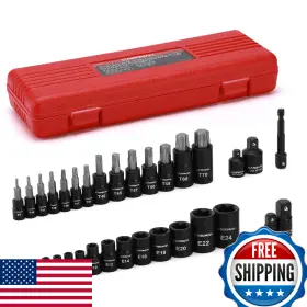 B0CQ294895 CASOMAN Torx Bit Socket Female Set Star