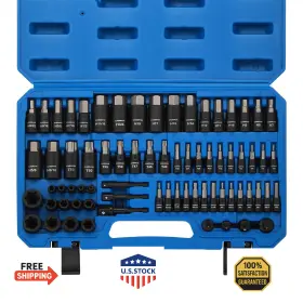 B0DPQ1VNBT CASOMAN Master Hex Torx Bit Socket Set Drive