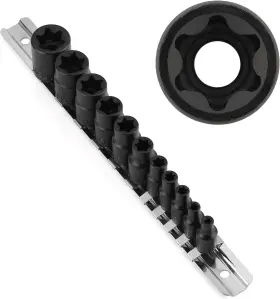CS024 CASOMAN Female Torx Socket Set Star
