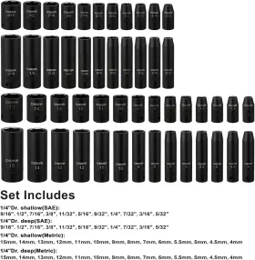 CS057 CASOMAN Drive Master Impact Socket Set Pack #2