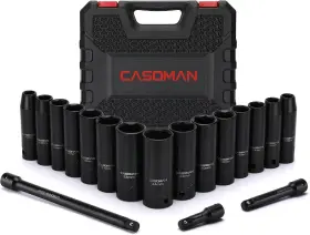 CS253 CASOMAN Drive Impact Socket Set Steel