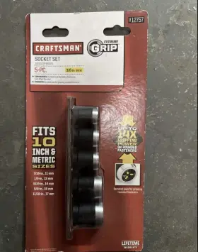 912757 CRAFTSMAN Extreme Grip Drive Socket Set