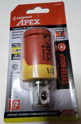 CAEAD332 CRESCENT APEX Eshock Guard Insulation Socket Adapter