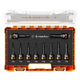 B0FBS16XFY CROSSTAR Impact Torx Bit Socket Set Drive Steel