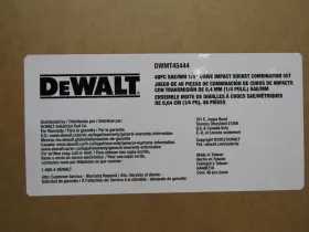DWMT45444 DEWALT Mac Tools Impact Socket Set #2