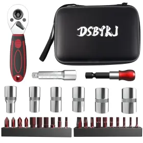 BY-PB29PCS-1-4 DSBYKJ Drill Bit Drive Socket Ratchet Wrench