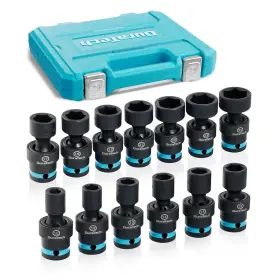 B0C6LV1TM3 DURATECH Drive Impact Swivel Socket Set Shallow