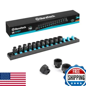 B0CQJSTL1B DURATECH Drive Stubby Impact Socket Set
