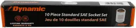 D004007 DYNAMIC TOOLS Drive Point Standard Socket Set #3