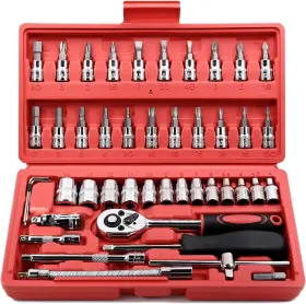 B08YRLZCPJ EGOFINE Drive Socket Ratchet Bit Combination Set