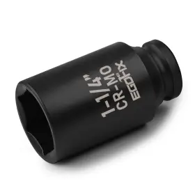 Egofix Deep-1-1-4 1/2 Inch Drive Deep Impact Socket 1-1/4 Sae Heat-treated Cr-mo 6 Point