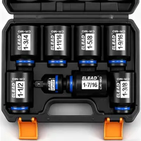70156 ELEAD Drive Impact Socket Set Wheel Axle Nut