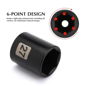 ET529 EMENTOL Drive Standard Impact Socket Shallow