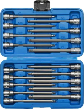 ET572 EMENTOL Drive Ball End Hex Bit Socket Set
