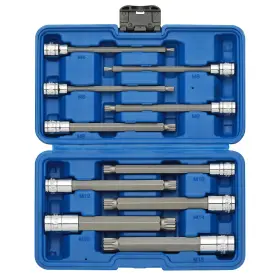 ET584 EMENTOL Xzn Triple Square Spline Bit Socket Set