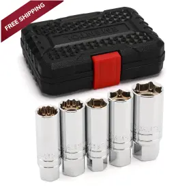 ET593 EMENTOL Drive Magnetic Spark Plug Socket Set