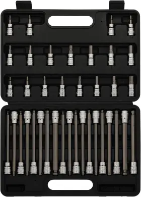 ET608 EMENTOL Drive Hex Bit Socket Set Steel