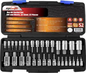 ST-005-2 EPAUTO Hex Bit Socket Set Steel