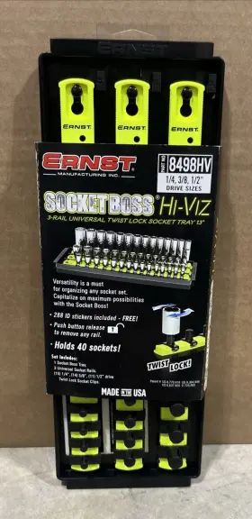 8498HV ERNST Rail Twist Lock Socket Boss
