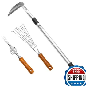 B0BVRLFJXR GARDEN HELPER Weeding Tools Set Telescoping Handle
