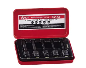 TM-405 GENIUS Tools Triple Square Impact Bit Socket Set
