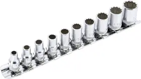 TW-210S GENIUS TOOLS Drive Socket Set Steel