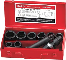 CM-610S GENIUS TOOLS Impact Socket Set